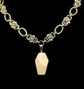 EMORIOR - Rose Quartz Coffin Chainmaille Collar