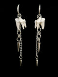 FERA - Fox Tooth & Chain Earrings