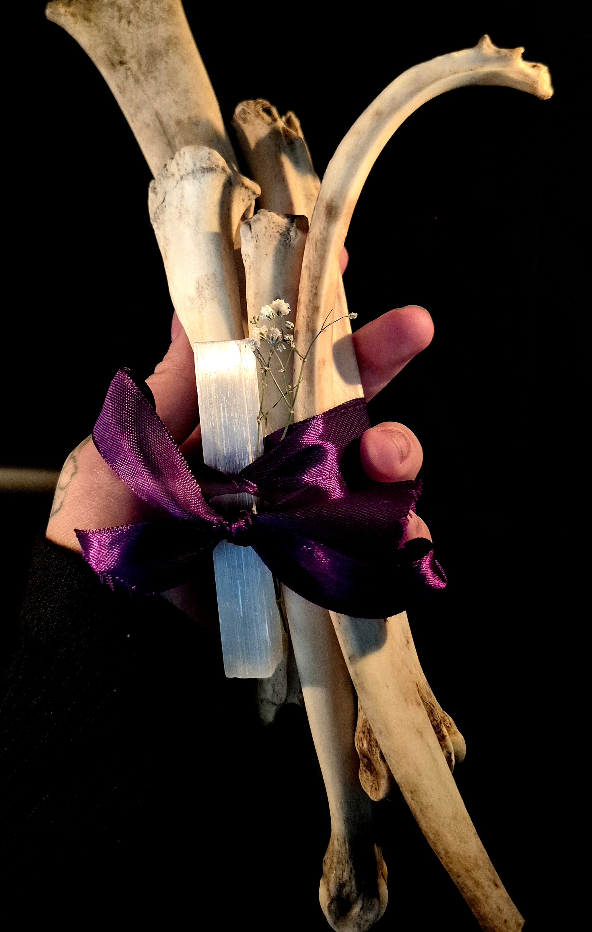 MAGIA OSSIUM - Large Osteomancy Bone Bundles, Divination Tools for Bone Throwing
