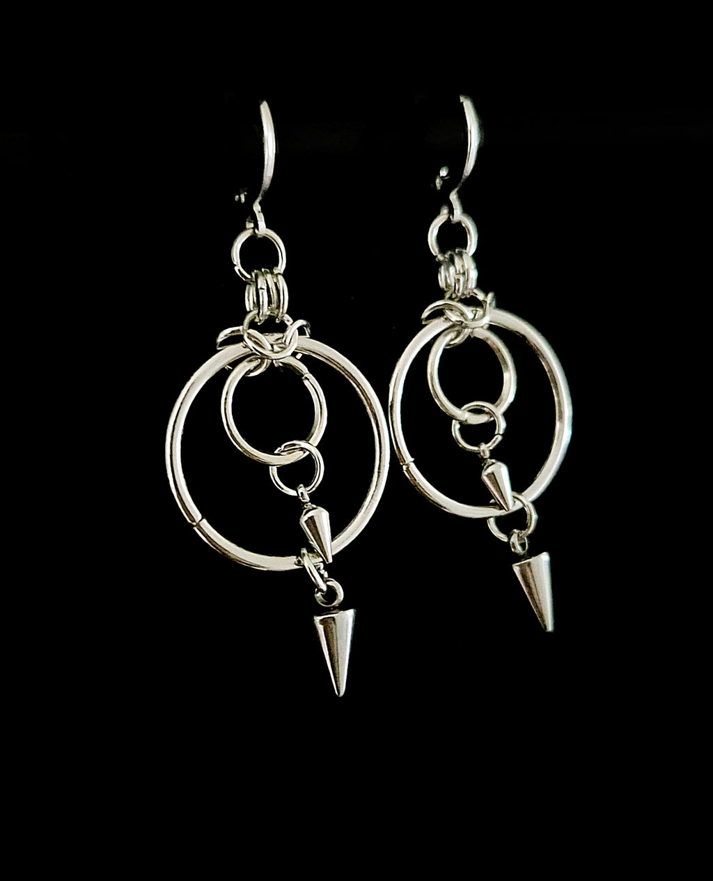 SANCTUS V.II - Spiked O Ring Earrings