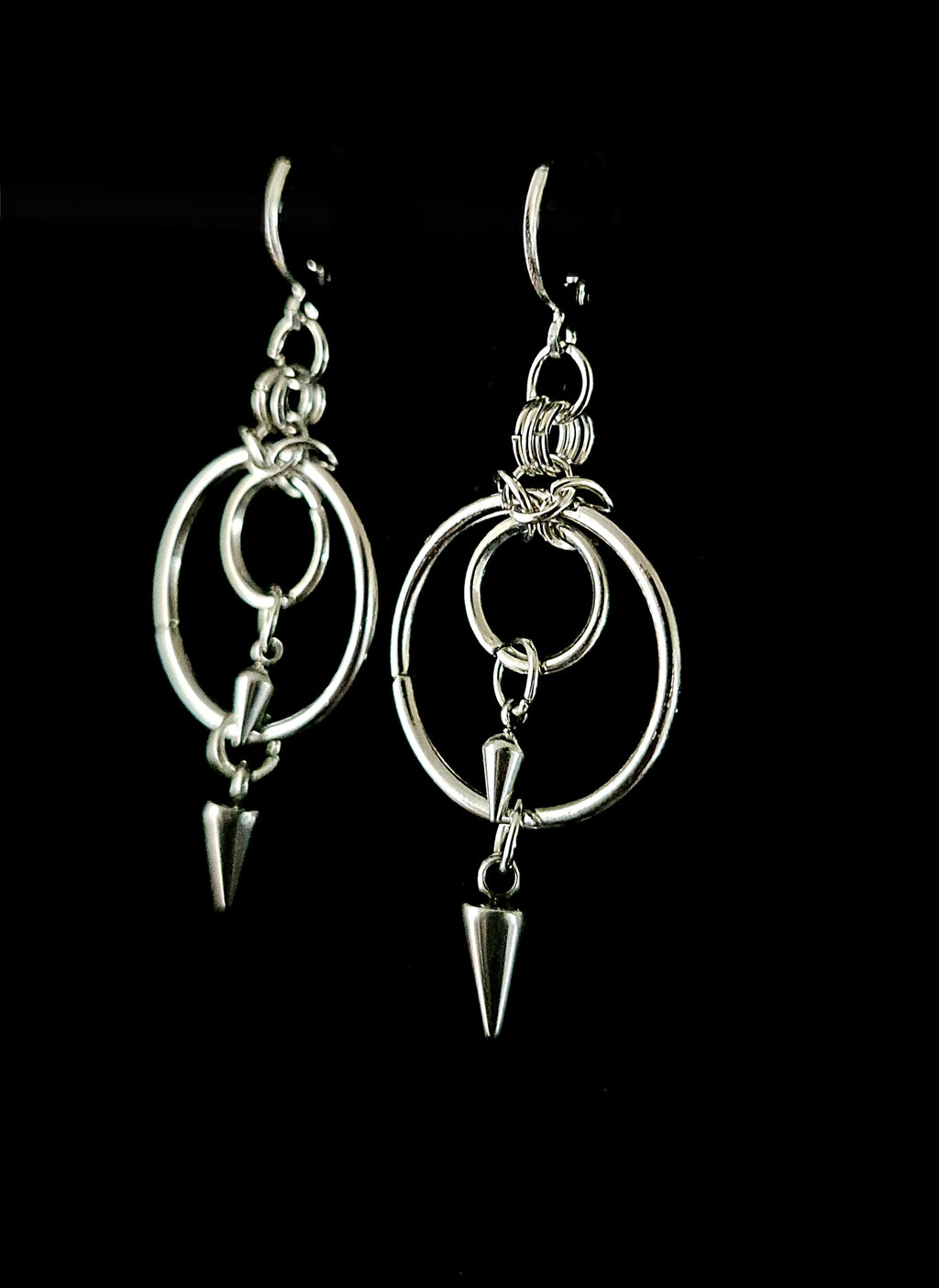 SANCTUS V.II - Spiked O Ring Earrings