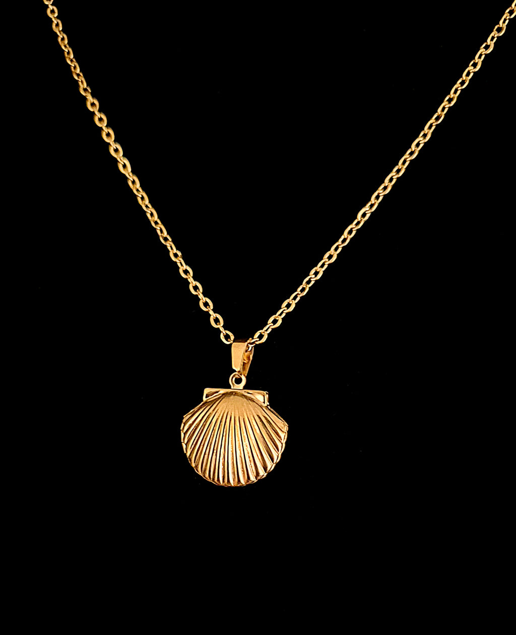 DEVOTIONIS - Gold Shell Shaped Locket