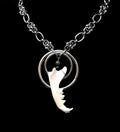 SORBUS - Cat Jaw & Moss Agate Chainmaille Collar