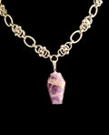 EMORIOR - Amethyst Coffin Chainmaille Collar