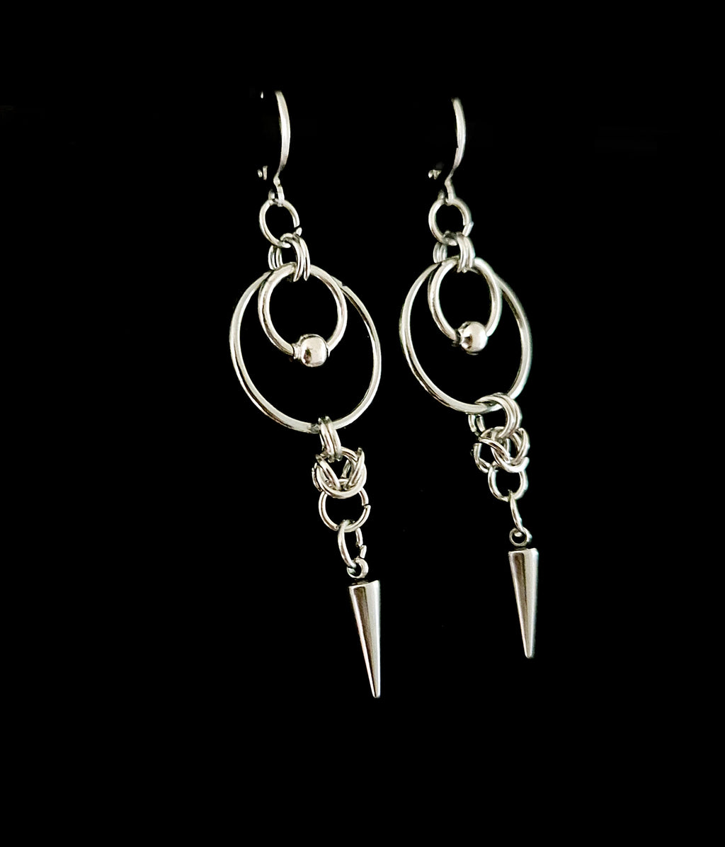 SANCTUS v.I - Spiked O Ring Earrings